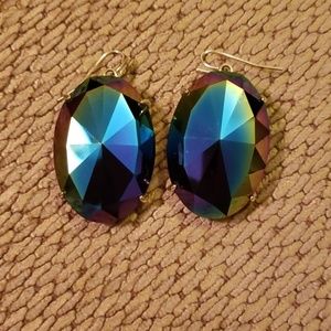 Kendra Scott Black Iridescent Mary Earrings